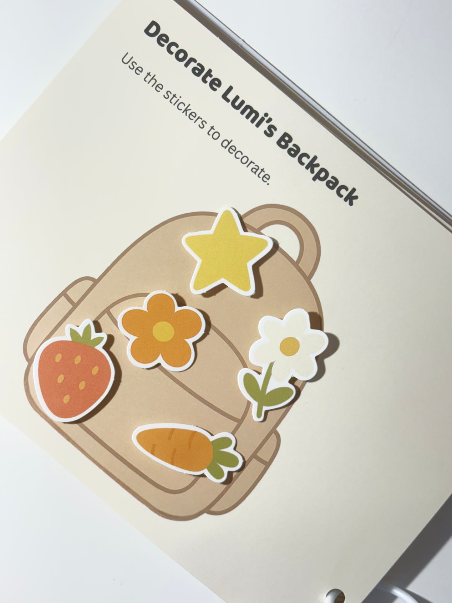 Letter tracing and word building activities for early literacy