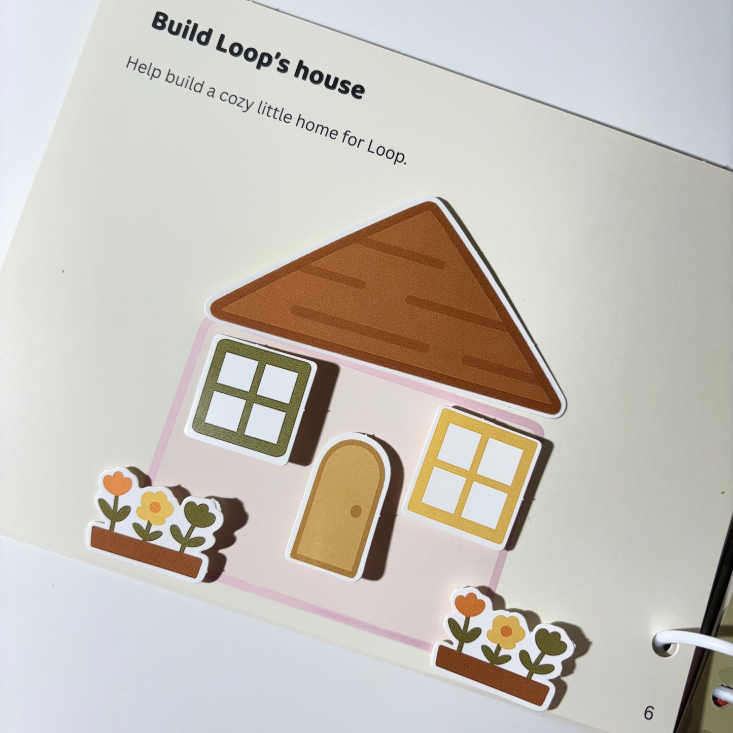 Alphabet flowers and creative learning activities inside pages